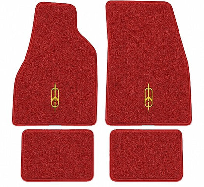 1955-1956 Oldsmobile Super 88 Loop Floor Mats with Embroidered Logo Choices - 4-Piece - product image
