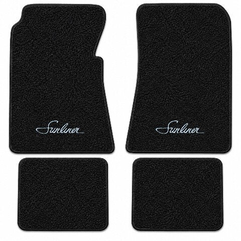 1955-1956 Ford Sunliner Convertible Loop Floor Mats with Embroidered Logo Choices - 4-Piece - product details image 3