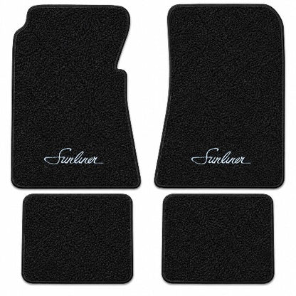 1955-1956 Ford Sunliner Convertible Loop Floor Mats with Embroidered Logo Choices - 4-Piece - product details image 3