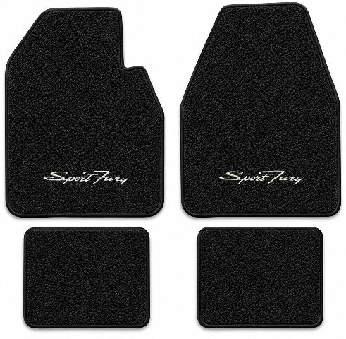 1962-1969 Plymouth Fury Auto Loop Floor Mats with Embroidered Logo Choices - 4-Piece - product details image 3