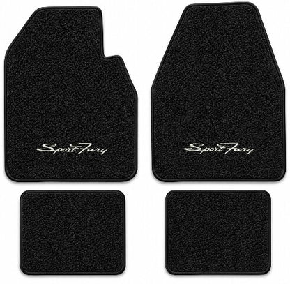 1962-1969 Plymouth Fury Auto Loop Floor Mats with Embroidered Logo Choices - 4-Piece - product details image 3