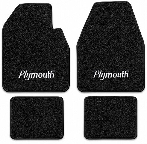 1962-1969 Plymouth Fury Auto Loop Floor Mats with Embroidered Logo Choices - 4-Piece - product details image 4