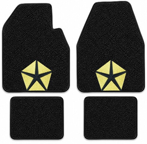 1962-1969 Plymouth Fury Auto Loop Floor Mats with Embroidered Logo Choices - 4-Piece - product details image 5