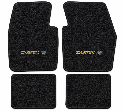 1970-1973 Plymouth Duster Loop Floor Mats with Embroidered Logo Choices - 4-Piece - product details image 4