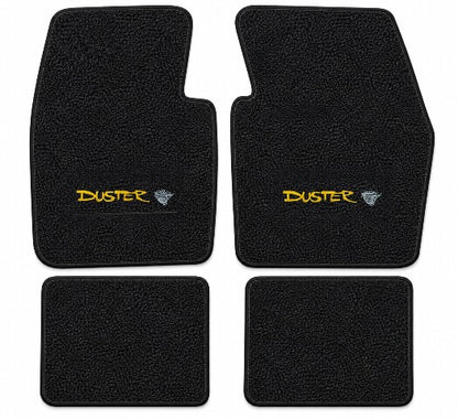 1970-1973 Plymouth Duster Loop Floor Mats with Embroidered Logo Choices - 4-Piece - product details image 4