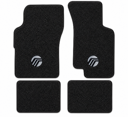 1986-1991 Mercury Sable Cutpile Floor Mats with Embroidered Logo Choices - 4-Piece - product details image 2