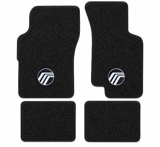 1986-1991 Mercury Sable Cutpile Floor Mats with Embroidered Logo Choices - 4-Piece - product details image 3
