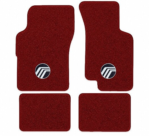 1986-1991 Mercury Sable Cutpile Floor Mats with Embroidered Logo Choices - 4-Piece - product image