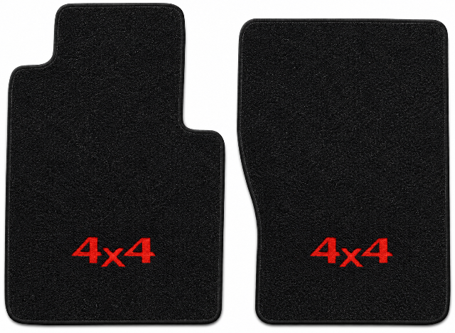 1976-80 International Scout II Traveler Floor Mats with Embroidered Logo Choices Front - 2-Piece - product image