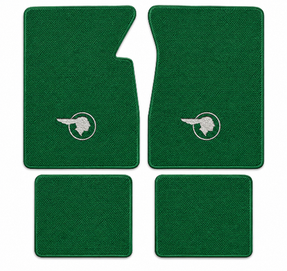 1955 Pontiac Chieftain Safari 2DR Daytona Floor Mats with Embroidered Logo Choices - 4-Piece - product details image 2