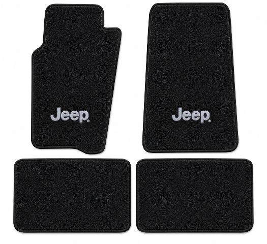 1996-1998 Jeep Grand Cherokee Cutpile Floor Mats with Embroidered Logo Choices - 4-Piece - product details image 2