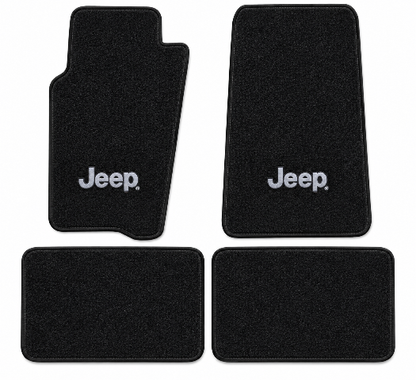 1996-1998 Jeep Grand Cherokee Cutpile Floor Mats with Embroidered Logo Choices - 4-Piece - product details image 2