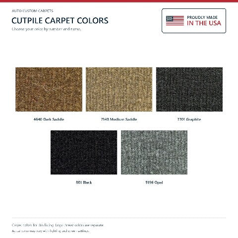 1996-1998 Jeep Grand Cherokee Cutpile Floor Mats with Embroidered Logo Choices - 4-Piece - product details image 6