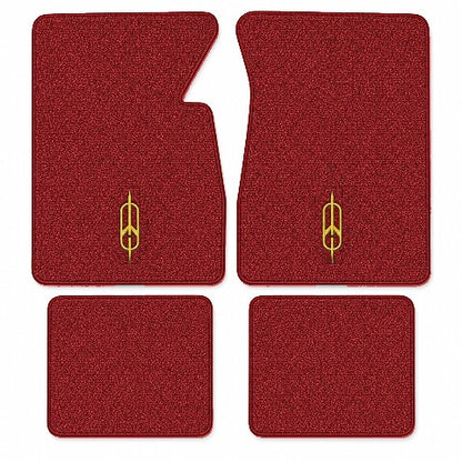 1961-1962 Oldsmobile Dynamic 88 Tuxedo Floor Mats with Embroidered Logo Choices - 4-Piece - product image