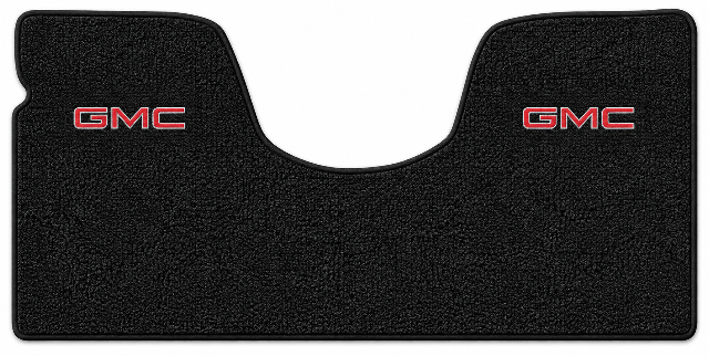 1967-72 GMC C15/C1500 2WD Auto/3sp No Shifter Floor Mat Embroidered Logos - 1-Piece - product details image 2