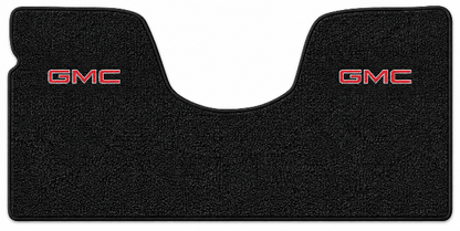 1967-72 GMC C15/C1500 2WD Auto/3sp No Shifter Floor Mat Embroidered Logos - 1-Piece - product details image 2