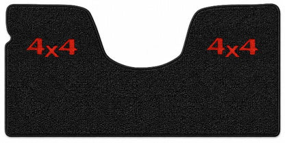 1967-72 GMC C15/C1500 2WD Auto/3sp No Shifter Floor Mat Embroidered Logos - 1-Piece - product details image 3