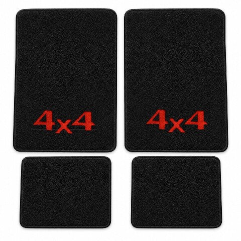 1992-1998 GMC C2500 Crew Cab Cutpile Floor Mats with Embroidered Logo Choices - 4-Piece - product details image 3
