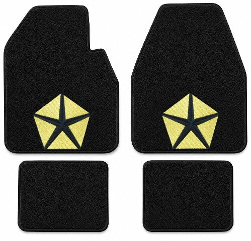 1974-1978 Dodge Charger Auto Cutpile Floor Mats with Embroidered Logo Choices - 4-Piece - product details image 3