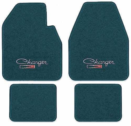 1974-1978 Dodge Charger Auto Cutpile Floor Mats with Embroidered Logo Choices - 4-Piece - product image