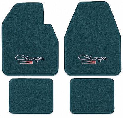 1974-1978 Dodge Charger Auto Cutpile Floor Mats with Embroidered Logo Choices - 4-Piece - product image