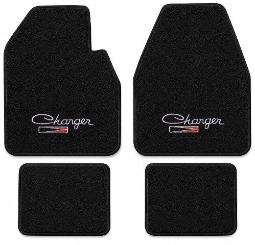 1974-1978 Dodge Charger Auto Cutpile Floor Mats with Embroidered Logo Choices - 4-Piece - product details image 12