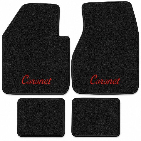 1959 Dodge Coronet Loop Floor Mats with Embroidered Logo Choices - 4-Piece - product details image 3