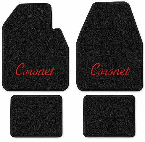 1971-1973 Dodge Coronet Loop Floor Mats with Embroidered Logo Choices - 4-Piece - product details image 3