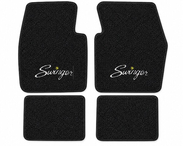 1963-1973 Dodge Dart Loop Floor Mats with Embroidered Logo Choices - 4-Piece - product details image 5