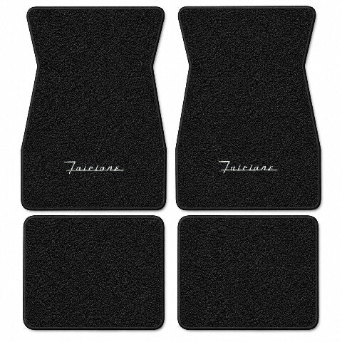 1966-1970 Ford Fairlane Loop Floor Mats with Embroidered Logo Choices - 4-Piece - product details image 3