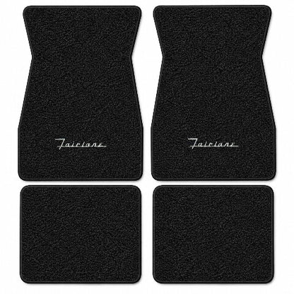 1966-1970 Ford Fairlane Loop Floor Mats with Embroidered Logo Choices - 4-Piece - product details image 3