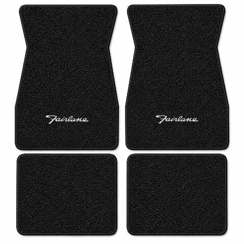 1966-1970 Ford Fairlane Loop Floor Mats with Embroidered Logo Choices - 4-Piece - product details image 4