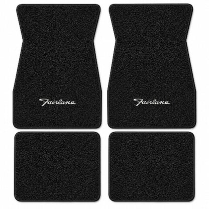 1966-1970 Ford Fairlane Loop Floor Mats with Embroidered Logo Choices - 4-Piece - product details image 4