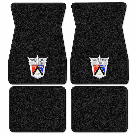 1966-1970 Ford Fairlane Loop Floor Mats with Embroidered Logo Choices - 4-Piece - product details image 9