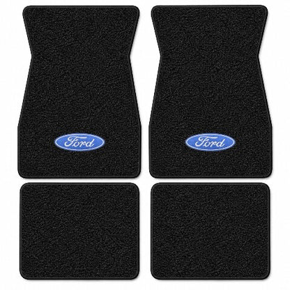 1970-1973 Ford Maverick Loop Floor Mats with Embroidered Logo Choices - 4-Piece - product details image 4