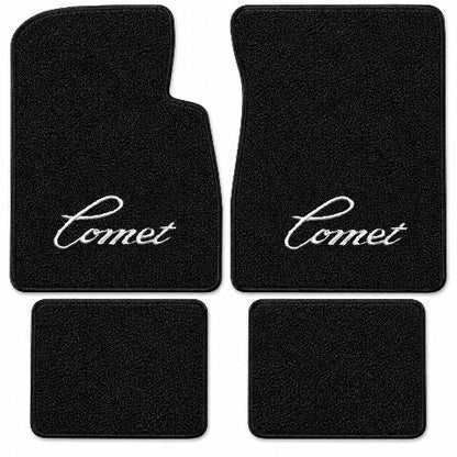 1966-1969 Mercury Comet Loop Floor Mats with Embroidered Logo Choices - 4-Piece - product details image 3