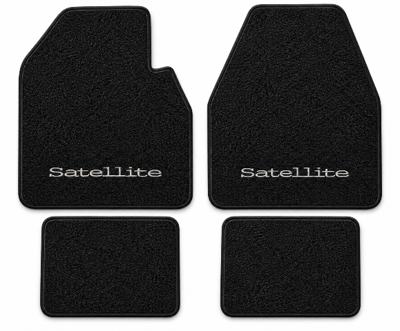 1971-1973 Plymouth Satellite Auto Loop Floor Mats with Embroidered Logo Choices - 4-Piece - product details image 2