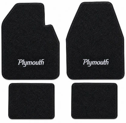 1974-1975 Plymouth Road Runner Auto Cutpile Floor Mats with Embroidered Logo Choices - 4-Piece - product details image 2