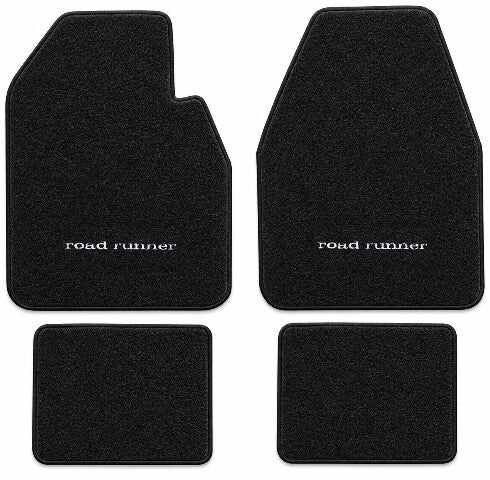 1974-1975 Plymouth Road Runner Auto Cutpile Floor Mats with Embroidered Logo Choices - 4-Piece - product details image 3