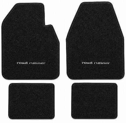 1974-1975 Plymouth Road Runner Auto Cutpile Floor Mats with Embroidered Logo Choices - 4-Piece - product details image 3