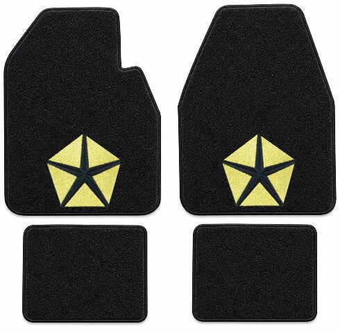 1974-1975 Plymouth Road Runner Auto Cutpile Floor Mats with Embroidered Logo Choices - 4-Piece - product details image 4
