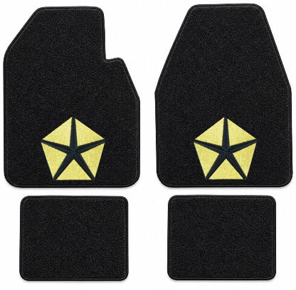 1974-1975 Plymouth Road Runner Auto Cutpile Floor Mats with Embroidered Logo Choices - 4-Piece - product details image 4