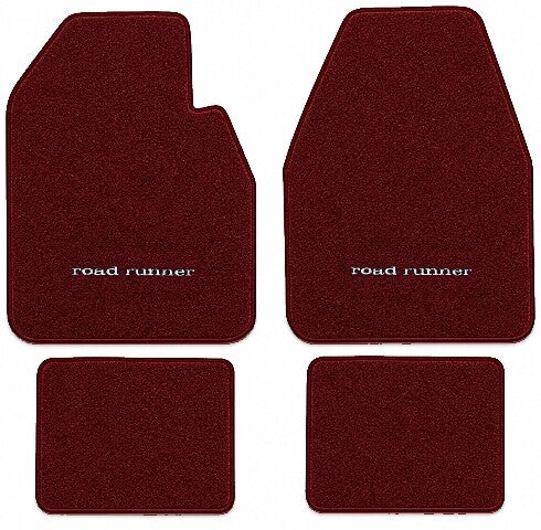 1974-1975 Plymouth Road Runner Auto Cutpile Floor Mats with Embroidered Logo Choices - 4-Piece - product image