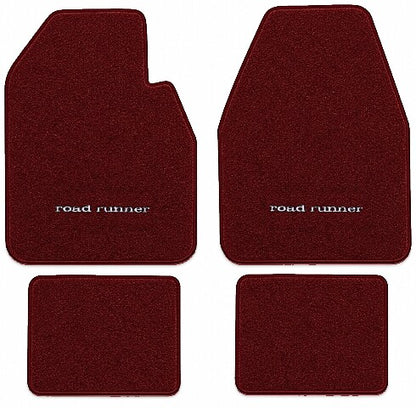1974-1975 Plymouth Road Runner Auto Cutpile Floor Mats with Embroidered Logo Choices - 4-Piece - product image
