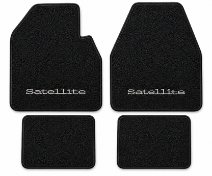 1965 Plymouth Satellite Auto Loop Floor Mats with Embroidered Logo Choices - 4-Piece - product details image 2