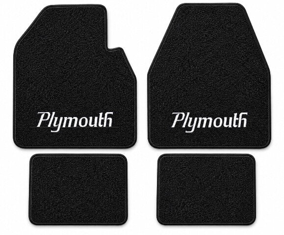 1965 Plymouth Satellite Auto Loop Floor Mats with Embroidered Logo Choices - 4-Piece - product details image 3