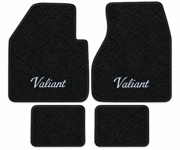 1962 Plymouth Valiant Loop Floor Mats with Embroidered Logo Choices - 4-Piece - product details image 2