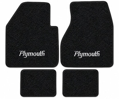 1962 Plymouth Valiant Loop Floor Mats with Embroidered Logo Choices - 4-Piece - product details image 3