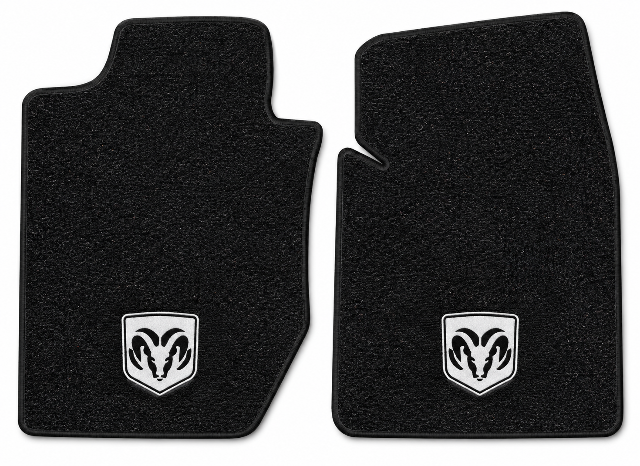 1998-2003 Dodge Durango Cutpile Floor Mats with Embroidered Logo Choices Front - 2-Piece - product details image 2
