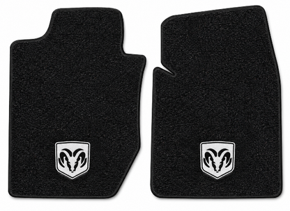 1998-2003 Dodge Durango Cutpile Floor Mats with Embroidered Logo Choices Front - 2-Piece - product details image 2